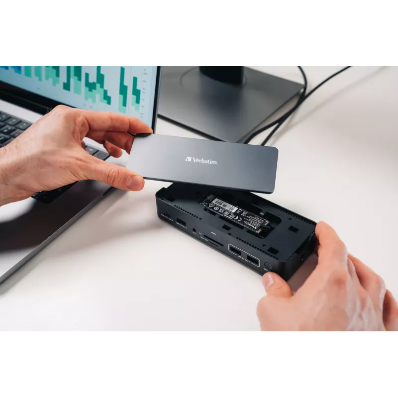 Verbatim CDS-15SSD langallinen USB 3.2 Gen 1 (3.1 Gen 1) Type-C musta, harmaa
