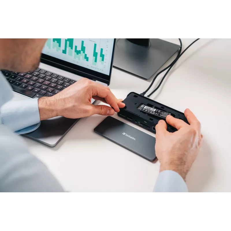 Verbatim CDS-15SSD langallinen USB 3.2 Gen 1 (3.1 Gen 1) Type-C musta, harmaa