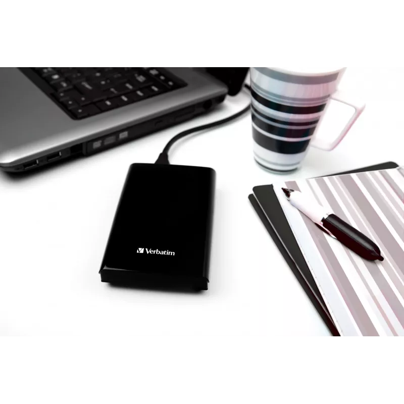 Verbatim Store 'n' Go ohut kannettava SSD USB 3.2 Gen 1 / USB-C 1 TB musta