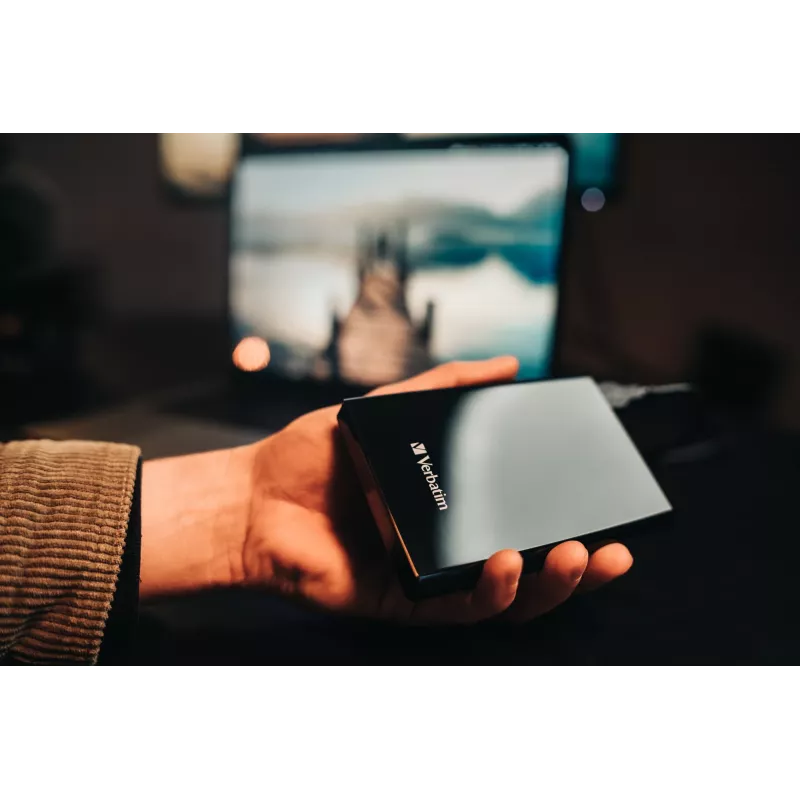 Verbatim Store 'n' Go ohut kannettava SSD USB 3.2 Gen 1 / USB-C 2TB musta