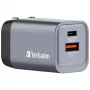 Verbatim GNC-35 GaN-laturi 35W 1 x USB-C PD 35W / 1 x USB-A QC 3.0 (EU/UK/US)