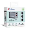 Verbatim GNC-35 GaN-laturi 35W 1 x USB-C PD 35W / 1 x USB-A QC 3.0 (EU/UK/US)