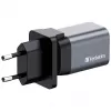 Verbatim GNC-35 GaN-laturi 35W 1 x USB-C PD 35W / 1 x USB-A QC 3.0 (EU/UK/US)