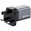 Verbatim GNC-35 GaN-laturi 35W 1 x USB-C PD 35W / 1 x USB-A QC 3.0 (EU/UK/US)