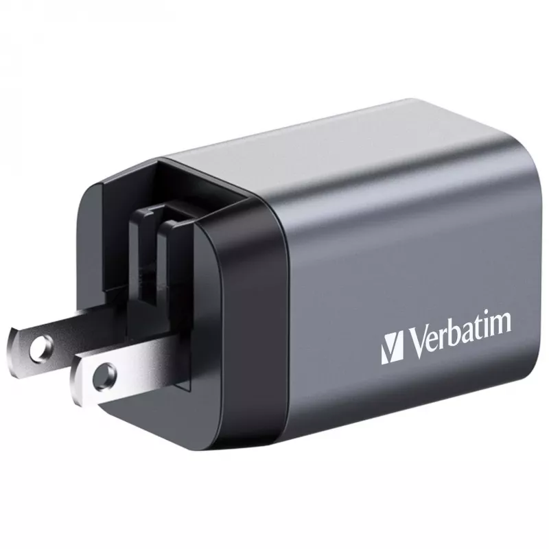 Verbatim GNC-35 GaN-laturi 35W 1 x USB-C PD 35W / 1 x USB-A QC 3.0 (EU/UK/US)