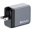 Verbatim GNC-65 GaN-laturi 65W 2 x USB-C PD 65W / 1 x USB-A QC 3.0 (EU/UK/US)