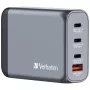 Verbatim GNC-100 GaN-laturi 100W 2 x USB-C PD 100W / 1 x USB-C PD 65W / 1 x USB-A QC 3.0 (EU/UK/US)
