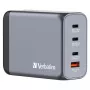 Verbatim GNC-200 GaN-laturi 200W 2 x USB-C PD 100W / 1 x USB-C PD 65W / 1 x USB QC 3.0 (EU/UK/US)