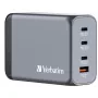 Verbatim GNC-240 GaN-laturi 240 W 1 x USB-C 140 W / 1 x USB-C 100 W / 1 x USB-C 65 W / 1 x USB-A QC 3.0 (EU/UK/US)