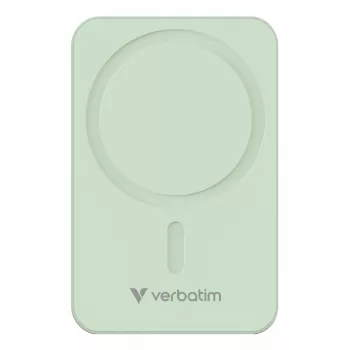 Verbatim Charge 'n' Go Essentials magneettinen langaton varavirtalähde 20000 mAh vihreä