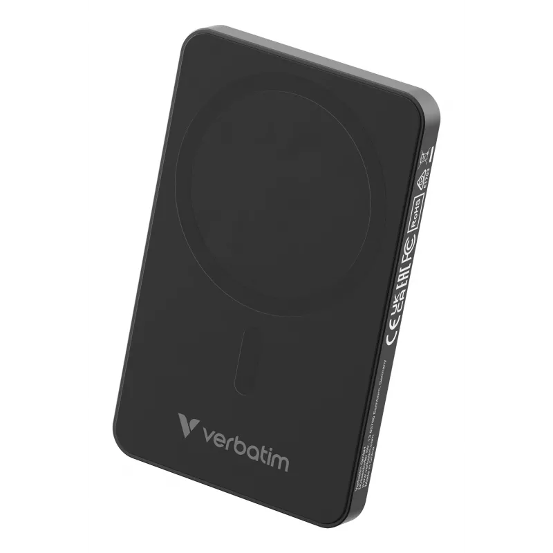 Verbatim Charge 'n' Go Essentials magneettinen langaton varavirtalähde 5000 mAh musta