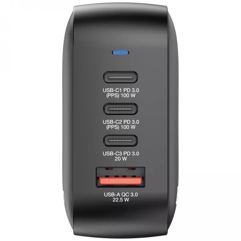 Verbatim Mini GaN -laturi 100W 4 porttia US-pistoke EU- ja UK-sovittimilla