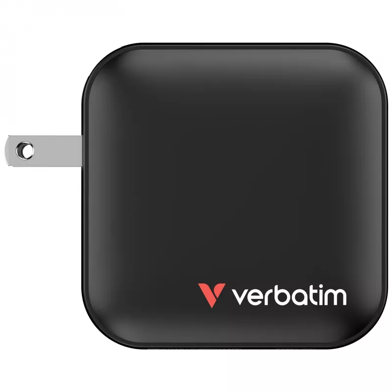 Verbatim Mini GaN -laturi 100W 4 porttia US-pistoke EU- ja UK-sovittimilla