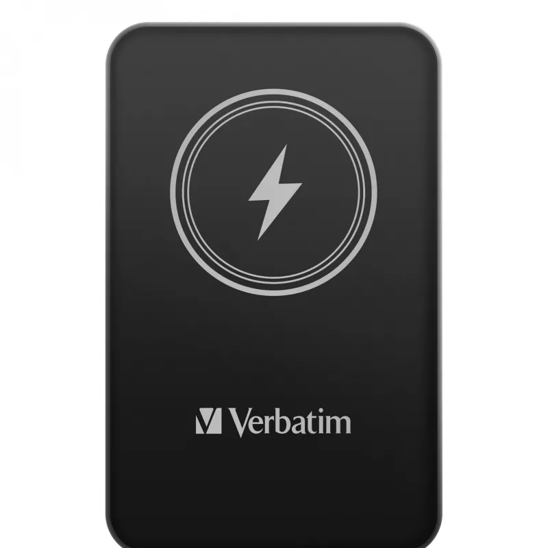 Varavirtalähde VERBATIM Charge 'n' Go 5000 mAh magneettinen langaton, musta