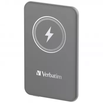Verbatim Charge 'n' Go magneettinen langaton varavirtalähde 5000mAh harmaa
