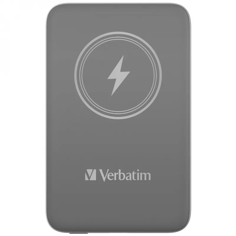 Verbatim Charge 'n' Go magneettinen langaton varavirtalähde 10000mAh harmaa