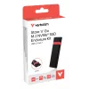 Verbatim M.2 NVMe SSD -kotelosarja, SSD-kotelo, M.2, PCI Express, 10 Gbit/s, USB-liitettävyys, musta, punainen