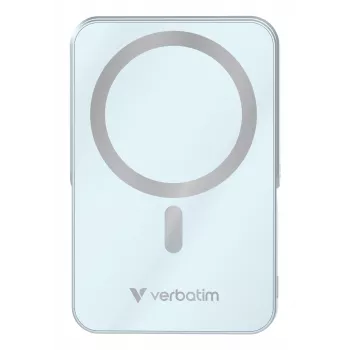 Verbatim Charge 'n' Go magneettinen langaton varavirtalähde jalustalla – 10000 mAh sininen