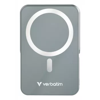 Verbatim Charge 'n' Go magneettinen langaton varavirtalähde jalustalla – 10000 mAh harmaa