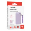 Verbatim Pocket SSD USB 3.2 Gen 2 1TB violetti sis. kaksi kumisuojusta