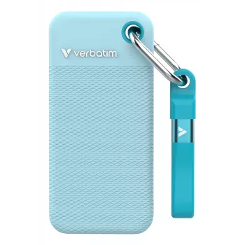 Verbatim Pocket SSD USB 3.2 Gen 2 1 TB Polar Blue sis. kaksi kumisuojusta