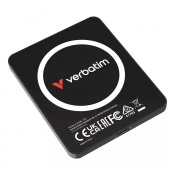 Verbatim SnapBack Ultra ohut SSD 1TB USB Type-C USB 3.2 Gen 2x2 musta