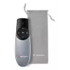 Verbatim Focus langaton esityskaukosäädin punaisella laserosoittimella, RF, USB, 30 m, musta, hopea