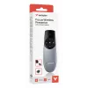 Verbatim Focus langaton esityskaukosäädin punaisella laserosoittimella, RF, USB, 30 m, musta, hopea