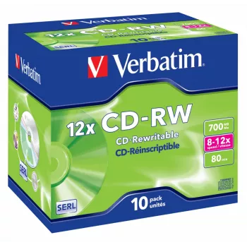 Verbatim CD-RW 12x 700 MB 10 kpl
