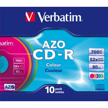 Verbatim CD-R AZO Colours 700 MB 48x 10 kpl