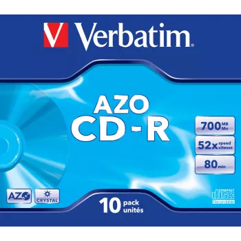 Verbatim CD-R AZO Crystal 700 MB 52x 10 kpl