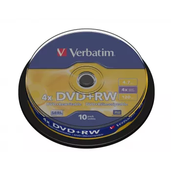Verbatim DVD+RW Matt Silver 4,7 GB 10 kpl
