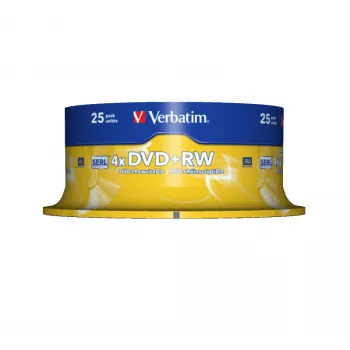 Verbatim DVD+RW Matt Silver 4,7 GB 25 kpl