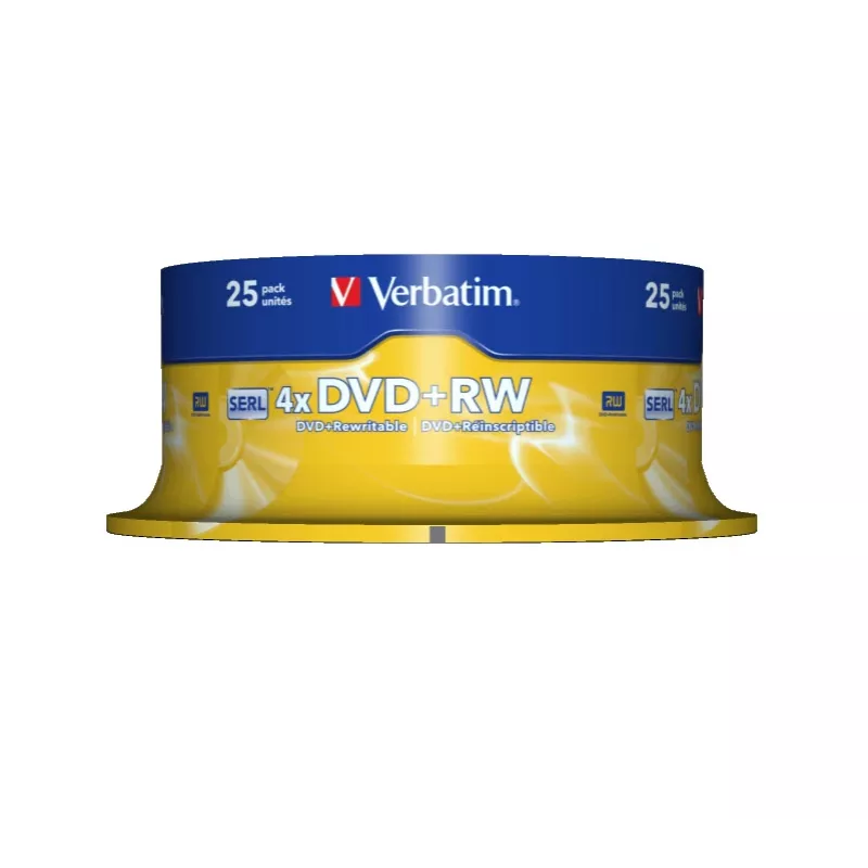 Verbatim DVD+RW Matt Silver 4,7 GB 25 kpl