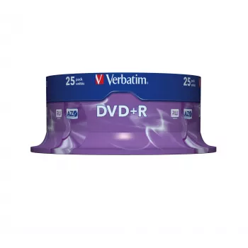 Verbatim VB-DPR47S2A, DVD+R, 120 mm, spindeli, 25 kpl, 4,7 GB