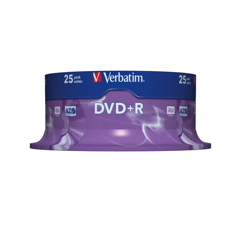 Verbatim VB-DPR47S2A, DVD+R, 120 mm, spindeli, 25 kpl, 4,7 GB