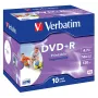 Verbatim DVD+R Wide Inkjet Printable ID Brand, DVD+R, 120 mm, tulostettava, jewel case, 10 kpl, 4,7 GB