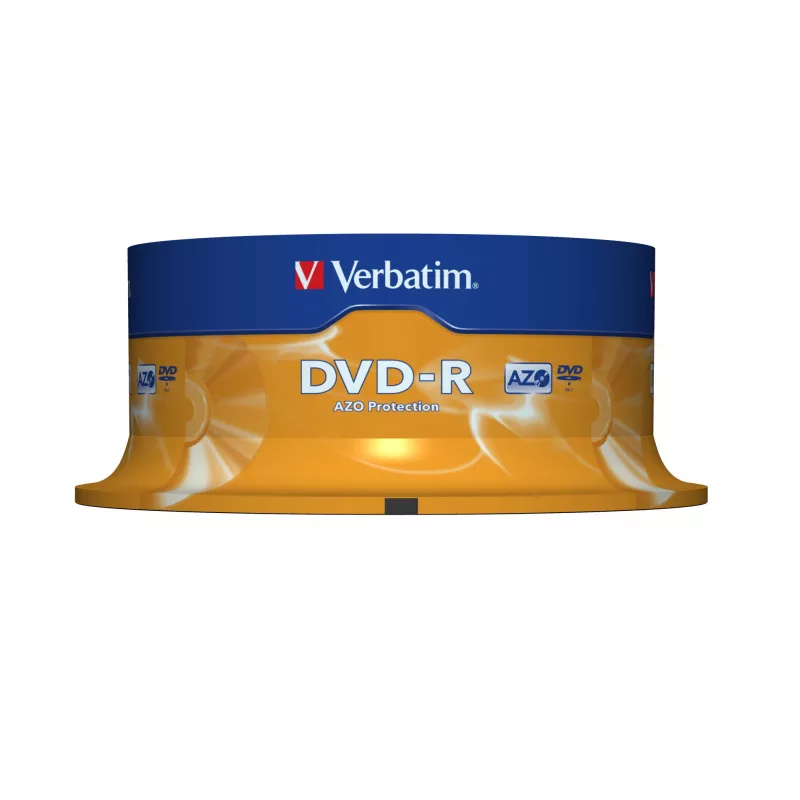 Verbatim DVD-R 4,7 GB 16x, Spindle, 25 kpl (43522)