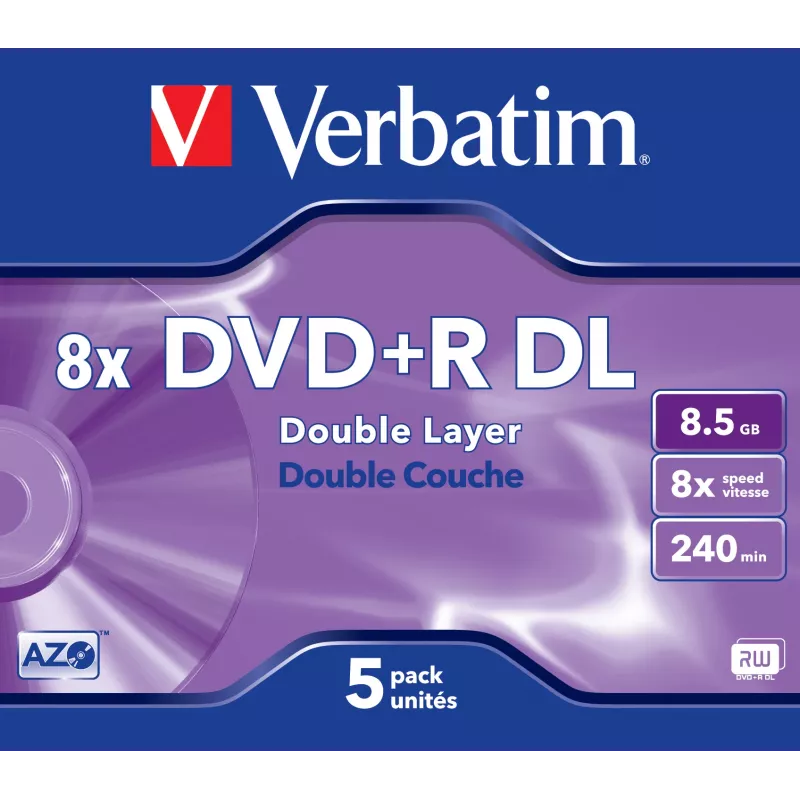 DVD+R DL Verbatim VB-DPD55JC 8,5 GB 5 kpl