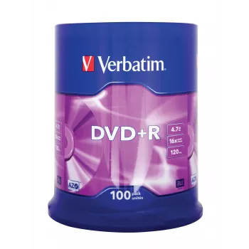 Verbatim DVD+R Matt Silver 4,7 GB 100 kpl