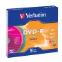 Verbatim DVD-R Colour 4,7 GB 5 kpl
