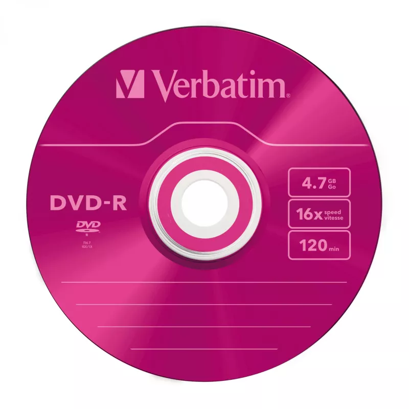 Verbatim DVD-R Colour 4,7 GB 5 kpl