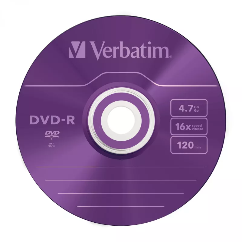 Verbatim DVD-R Colour 4,7 GB 5 kpl