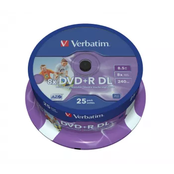 Verbatim 43667 tyhjä DVD 8,5 GB DVD+R DL 25 kpl