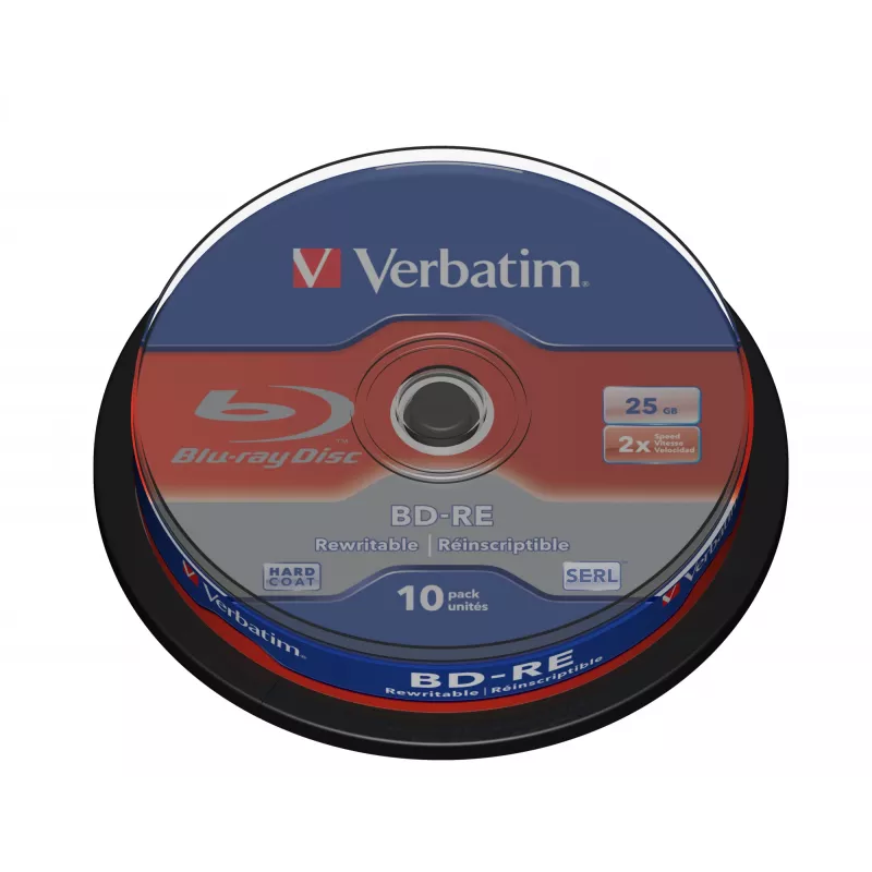 Verbatim BD-RE SL 25GB 2x 10 kpl:n pakkaus spindeli 10 kpl