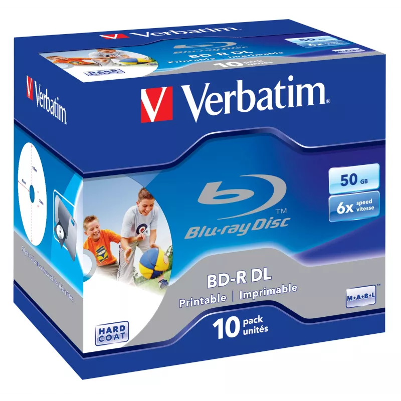 Verbatim 43736 BD-R-levyt 50 GB 10 kpl