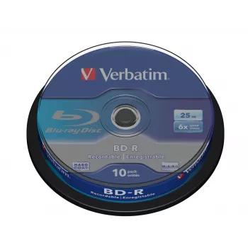 Verbatim BD-R SL 25GB 6x 10 kpl:n pakkaus spindeli 10 kpl