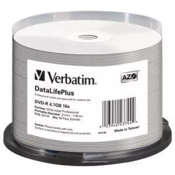 Verbatim DataLifePlus 4.7 GB DVD-R 50 kpl