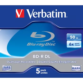 Verbatim 43748 tyhjä Blu-Ray-levy BD-R 50 GB 5 kpl