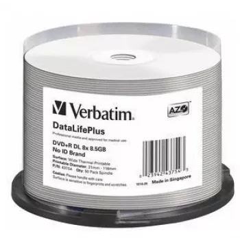 Verbatim DataLifePlus 8,5 GB DVD+R DL 50 kpl